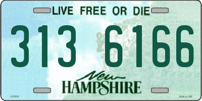 NH license plate 3136166