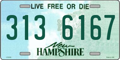 NH license plate 3136167