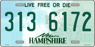 NH license plate 3136172