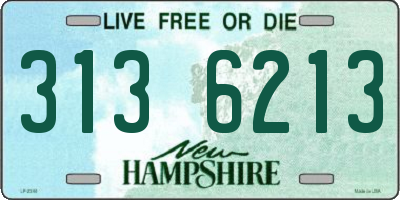 NH license plate 3136213