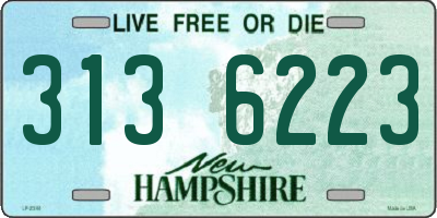 NH license plate 3136223