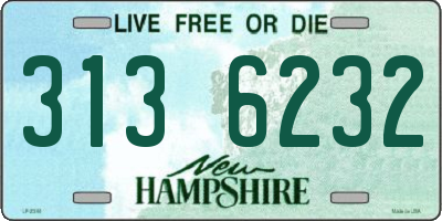 NH license plate 3136232