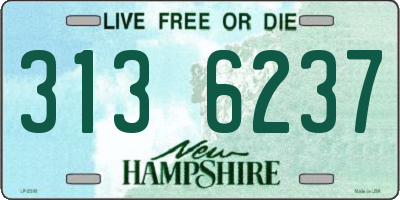 NH license plate 3136237