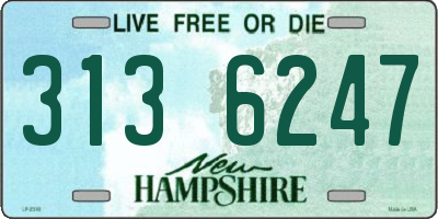 NH license plate 3136247