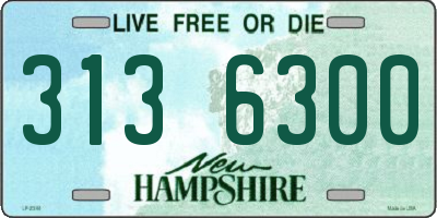 NH license plate 3136300