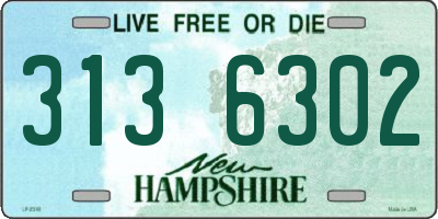 NH license plate 3136302