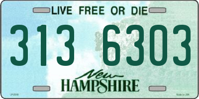 NH license plate 3136303