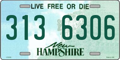 NH license plate 3136306