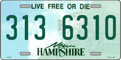NH license plate 3136310