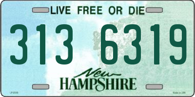 NH license plate 3136319
