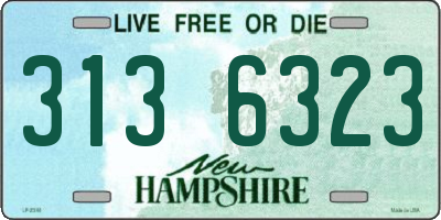 NH license plate 3136323