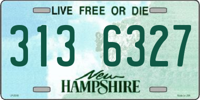 NH license plate 3136327