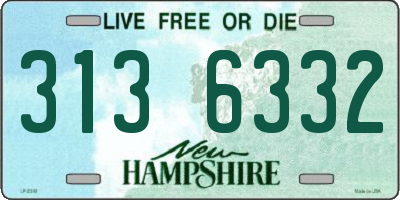 NH license plate 3136332