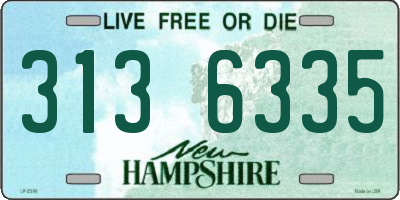 NH license plate 3136335