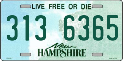 NH license plate 3136365