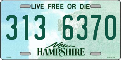 NH license plate 3136370
