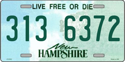 NH license plate 3136372