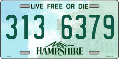NH license plate 3136379