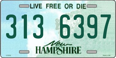 NH license plate 3136397