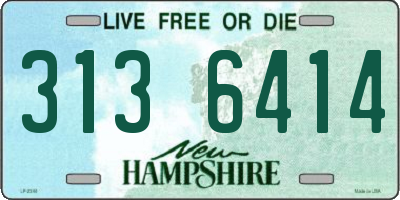 NH license plate 3136414