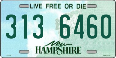 NH license plate 3136460