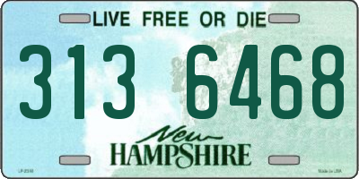 NH license plate 3136468