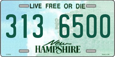 NH license plate 3136500