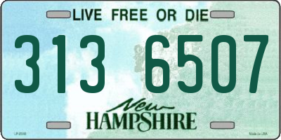 NH license plate 3136507