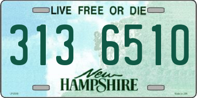 NH license plate 3136510