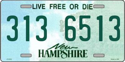 NH license plate 3136513