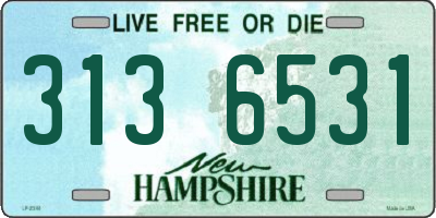 NH license plate 3136531