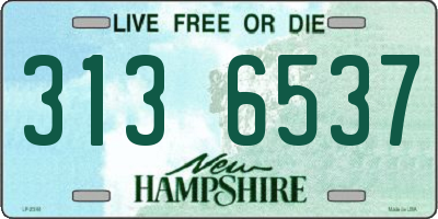 NH license plate 3136537