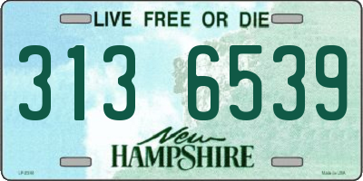 NH license plate 3136539
