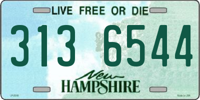 NH license plate 3136544