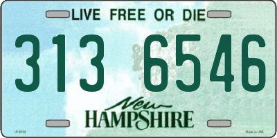 NH license plate 3136546