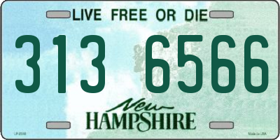 NH license plate 3136566