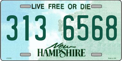 NH license plate 3136568