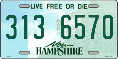 NH license plate 3136570