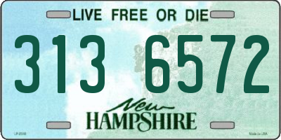 NH license plate 3136572