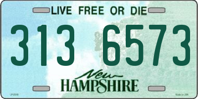 NH license plate 3136573