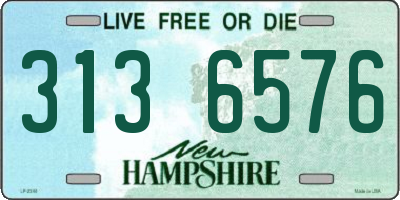 NH license plate 3136576