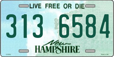 NH license plate 3136584