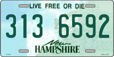 NH license plate 3136592