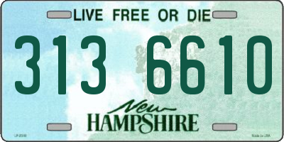 NH license plate 3136610