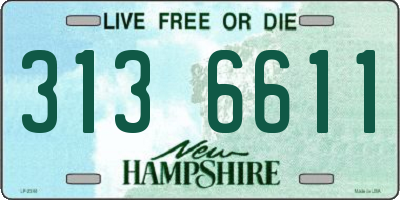 NH license plate 3136611