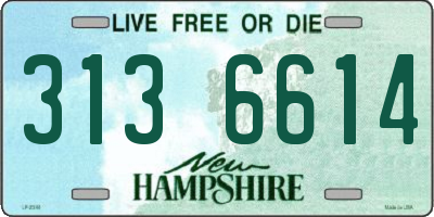NH license plate 3136614