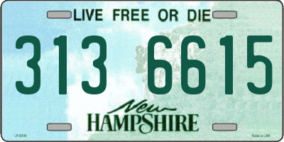 NH license plate 3136615
