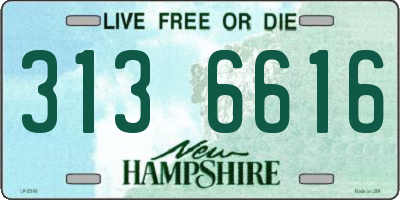 NH license plate 3136616