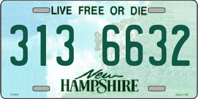NH license plate 3136632