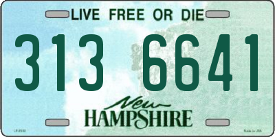 NH license plate 3136641
